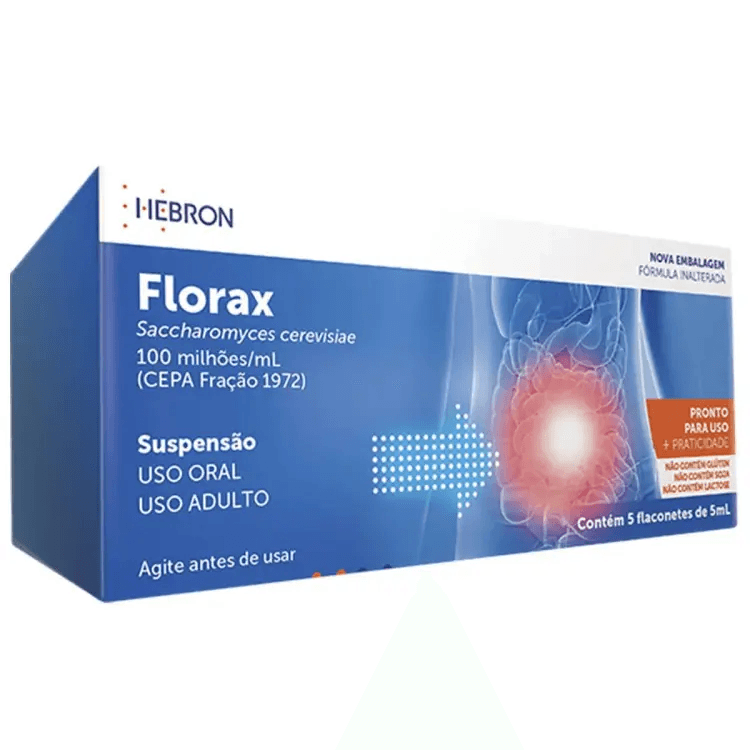 Florax Adulto 100MILHOES/ML Suspensão oral - 5 Flaconetes com 5 mL - Imagem 1